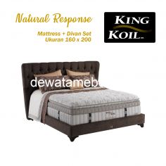 Tempat Tidur Set Ukuran 160 - KING KOIL Natural Response 160 Set  - FREE Mattress Protector